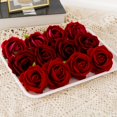 10PCS Artificial Silk Rose Head Decoration Home Wedding Christmas