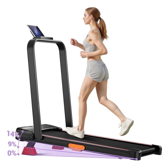 SONITU 3-in-1 Folding Walking Pad Treadmill for Home & Office,2.5HP Under Desk Treadmill,300 lbs Capacity with LED Display & Remote Control