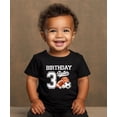 thumbnail image 2 of 3rd Birthday Baller Shirt for Boys Sports Theme Party T-Shirt for 3 Year Old Toddler Black Shirt 2T, 2 of 5