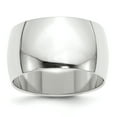thumbnail image 1 of 10K White Gold 12mm Half Round Band Size 8, 1 of 3