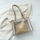 thumbnail image 5 of Bolso de mano para mujer, 2 unidades/juego, bolsa transparente de PVC para axila, bolsas de compras (caqui) Likrtyny Para Estrenar, 5 of 9
