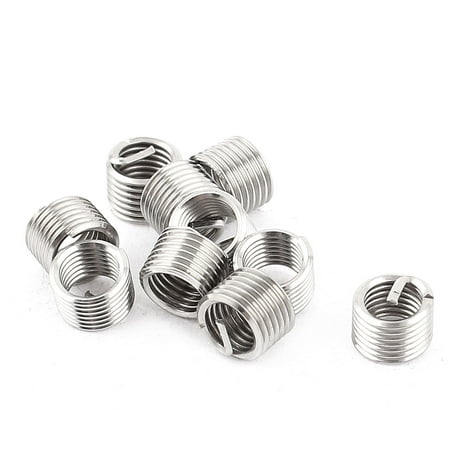 

10Pcs 304 Stainless Steel Helicoil Wire Thread Repair Inserts M5 x 0.8mm x 1.5D