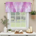 thumbnail image 3 of Purple Marble Window Valance Curtain Abstract Geometric Modern Ombre Rod Pocket Short Curtain for Living Room, Bedroom & Kitchen Window Decor 60x18in, 3 of 8