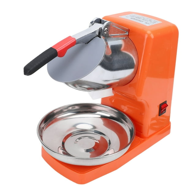 Broyeur à Glace Électrique, Machine à Glace en Acier Inoxydable 500W avec Doubles Lames, Design Étanche, Multi-Usage pour Glace Pilée et Cône de Neige, Machine à Cône de Neige pour Usage Domestique Commercial