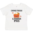 thumbnail image 3 of Inktastic Chunky Thighs and Pumpkin Pies Thanksgiving Boys or Girls Baby T-Shirt, 3 of 5