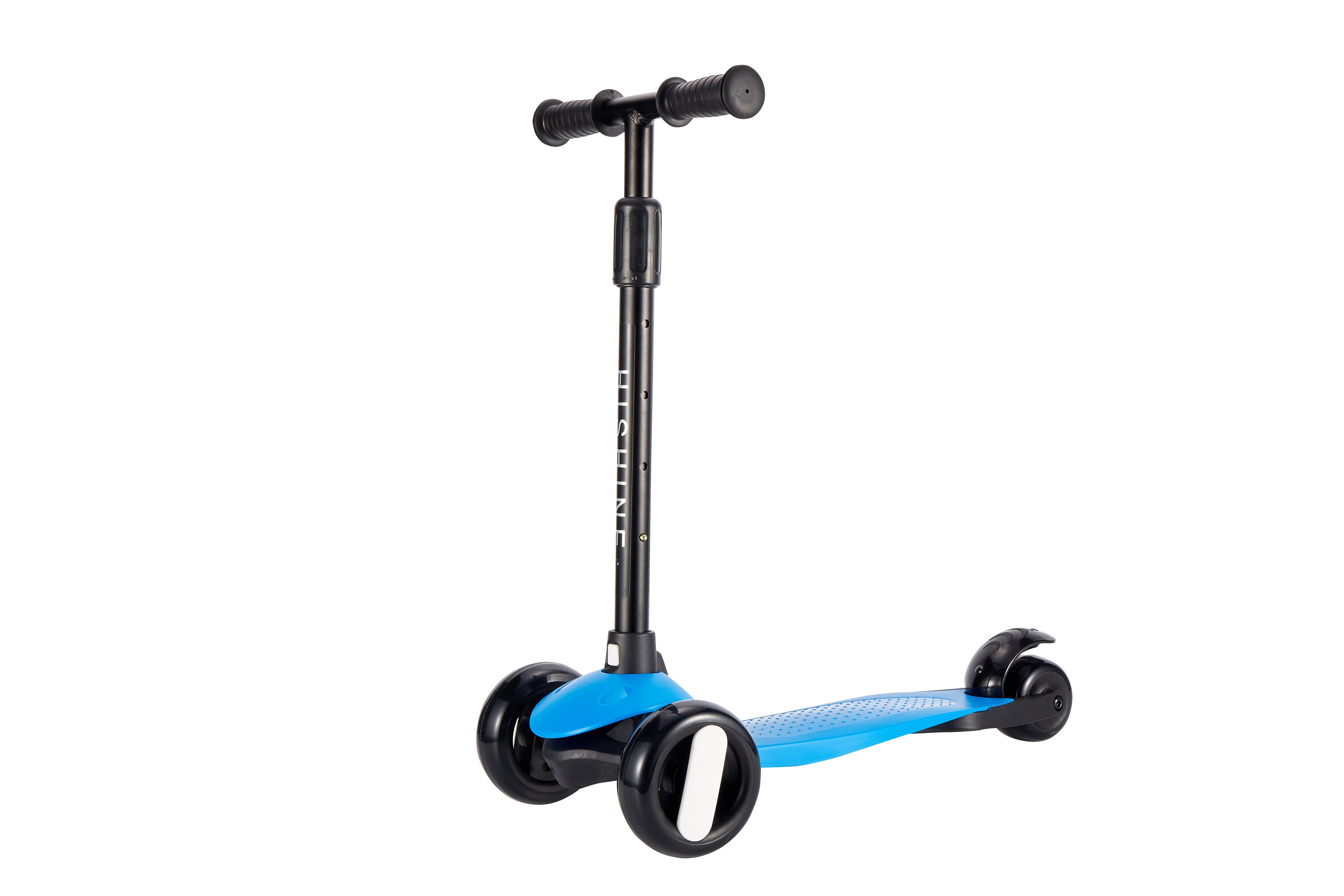PRINIC 3 wheel kick scooter for kids and toddler 3-5 year old age, boys & girls, adjustable height, lean to steer, flashing wheels, deck, Blue - Walmart.com