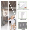 thumbnail image 3 of shiyou-White Magnetic Screen Door - Fit Door Size 28x80 Inch, Screen Size 30x82 Inch - Heavy Duty Mesh Full Frame With Magic Tape, 3 of 4