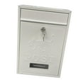thumbnail image 4 of Luzkey Wall Mount Mailbox Letterbox Lockable with 2 Keys Large Capacity Drop Box Windproof Postbox Mail Box for Office Gate External White, 4 of 8