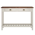 thumbnail image 6 of Wood Hall Table Console 2 Drawers Harvest White Distressed | Furniture Dash, 6 of 6