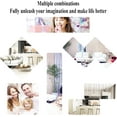 thumbnail image 3 of Wall Mirror Full Length Mirrors for Wall 11.81X11.81 Inch 8 Pcs Long Mirror for Bedroom Over The Door Mirror Self Adhesive Acrylic Mirror Tiles Stick on Tall Mirrors for Wall, 3 of 5