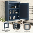 thumbnail image 5 of Pusnapku 24" Bathroom Mirror Cabinet, Wall Mounted over The Toilet Organizer with Hidden Storage,Adjustable Shelves,Space Saving Wood Medicine Cabinet, 5 of 9