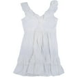 thumbnail image 2 of Calvin Klein Womens Petites A-Line Ruffle Mini Dress, 2 of 2