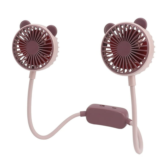 Ventilador de cuello colgante, ventilador de cuello portátil Ventilador de cuello portátil doble Ventilador de cuello de doble cabezal Características de vanguardia