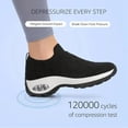 thumbnail image 6 of Ruran orthopedic shoes for women ergonomic pain relief shoe Women's knitted woven low top walking mesh air cushion sock sneakers slip on, 6 of 7
