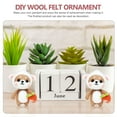 thumbnail image 3 of 1 Set of DIY Wool Felt Kit Handmade Animal Wool Felt Material Wool Felt Crafts, 3 of 8