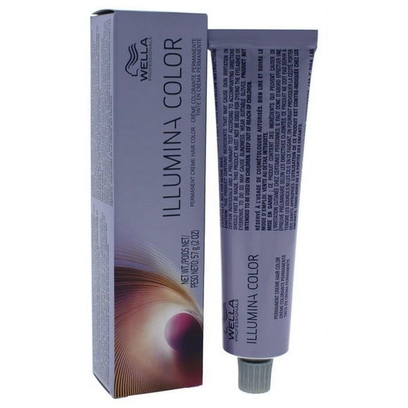 Illumina Color Coloration Crème Permanente pour Cheveux - 4 Châtain Moyen-Pur par Wella pour Unisexe - Colo Capillaire 2 oz