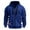 #278-Blue, variant on Men's Hooded Zip-Up Sweatshirt with Arm Pocket Casual Fashion Pullover Jacket