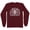 Maroon, variant on Hell Was Boring Long Sleeve Shirt Unisex X-Large Indigo Blue