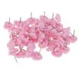 thumbnail image 1 of yuksok 50 Pieces Push Drawing Office Thumbtack Pink, 1 of 9
