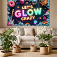 thumbnail image 4 of Neon Lights Glow Party Banner Retro Design Disco Theme for Birthday Party Indoor Decoration Dance Event, 4 of 5