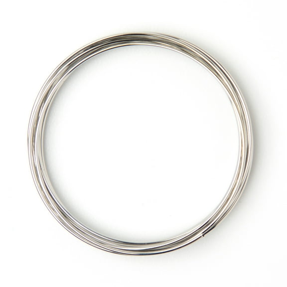 (4 pack) Cousin DIY Small Silver Memory Wire, 1 Piece, 5 ft Roll, 22 Gauge