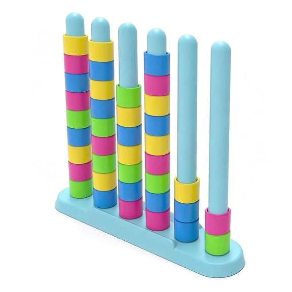 BESTSKY Color Matching Challenge Game, 1-2 Player Color Stacking Puzzle Game, Board Games for Adults Teenager, Interactive Desktop Game Birthday Party Gifts (Colorful One-Player)