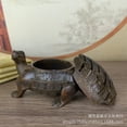 thumbnail image 3 of Antique-style gold tortoise incense burner, a high-end craft item for attracting wealth and good fortune, suitable for Chinese home decoration., 3 of 4