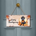 thumbnail image 2 of Happy Thanksgiving Poodle Welcome Thankful Fall Autumn Pumpkin Landscape Wood Sign Poodles Dog Lover Gifts Idea Hanging Wall Home Decor - 02021, 2 of 5