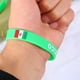 thumbnail image 2 of Pulsera impresa con bandera de país de 5 piezas Pulsera deportiva de silicona elegante Pulsera de anillo de mano para juego deportivo Partido de fútbol (México), 2 of 6