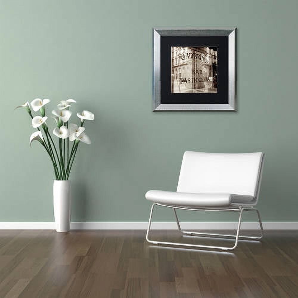 Trademark Fine Art "Firenze V" Canvas Art by Alan Blaustein, Black Matte, Silver Frame