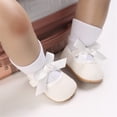 thumbnail image 2 of Baby Girl Shoes Non Slip Soft Sole PU Leather Infant Toddler Mary Jane Flats First Walker Crib Dress Oxford Shoes 3-18 Months, 2 of 7