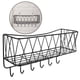 thumbnail image 4 of Estante de ducha montado en la pared para baño, cocina, organizador con ganchos para la entrada, 4 of 7