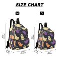 thumbnail image 2 of FORMRS Mini Backpack Purse for Women Quilted Travel Daypack Casual Shoulder Bag, Purple Halloween Ghosts, 2 of 7