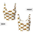 thumbnail image 3 of Sikiie Pizza Print Strappy Sports Bra for Women Padded Push Up Sports Bra Athletic Running Sports Bra Workout Bra Yoga Bra, 3 of 5