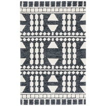 SAFAVIEH Capri Roger Southwestern Area Rug, Black/Ivory, 5' x 8'
