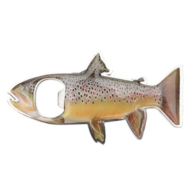 Rainbow Stainless Steel Trout Fish Bottle Opener Fridge Magnet Beer Opener