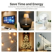 Fospower [ETL Listed] 2 Pack Countdown Timer Outlet, 7 Day Programmable Light Timer Plug, Timers for Electrical Outlets Indoor, Indoor Digital LCD Outlet Timer Switch with on/off Button 15A/1875W