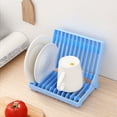 thumbnail image 6 of Ayyufe Household Kitchen Foldable Dish Drying Rack Bowl Plate Tableware Drain Holder, 6 of 7