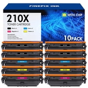 210X Toner Cartridge Compatible for HP 210X W2100X 210A W2100A Color Laserjet Pro MFP 4301fdw 4301fdn 4201dn 4201dw 4301 4201 Printer Ink (Black Cyan Yellow Magenta, 10-Pack )
