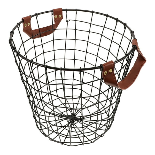 FONDOTIN Ventilation Firewood Storage Basket Iron Round 1Pcs For Outdoor Events