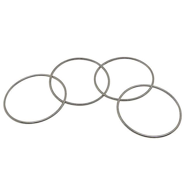 Truco De Magia Juego De 4 Anillos De Enlace Para Niños Anillos De Enlace Para Trucos De Magia De Escenario Juego De 4 Anillos De Metal, Trucos De Magia Ilusiones De Escenario Anillo De Enlac