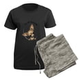 thumbnail image 5 of CafePress - Tan Chihuahua IAAM Women's Light Pajamas - Women's Short Sleeve Print T-Shirt and Pants Dark Cotton Pajama Set, 5 of 7