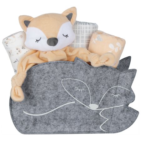 UPC: 0846216065965 | My Tiny Moments Shaped Fox 5 Piece Infant Gift Set by Trend Lab