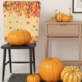 thumbnail image 5 of Fall Maple Leaf Chair Covers Set of 6 Thanksgiving Leaves Chair Back Covers Stretch Removable Washable Slipcovers Protector for Dining Room Kitchen Party Decor, 5 of 5