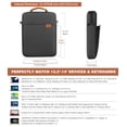 thumbnail image 2 of Funda para portátil MoKo de 13,3-14 pulgadas para MacBook Pro M3/M2 14 2023, color negro, 2 of 7