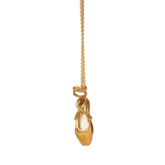 Versatile Ballet Shoe Pendant Necklace Stylish Neck Jewelry Eye Catching Jewelry
