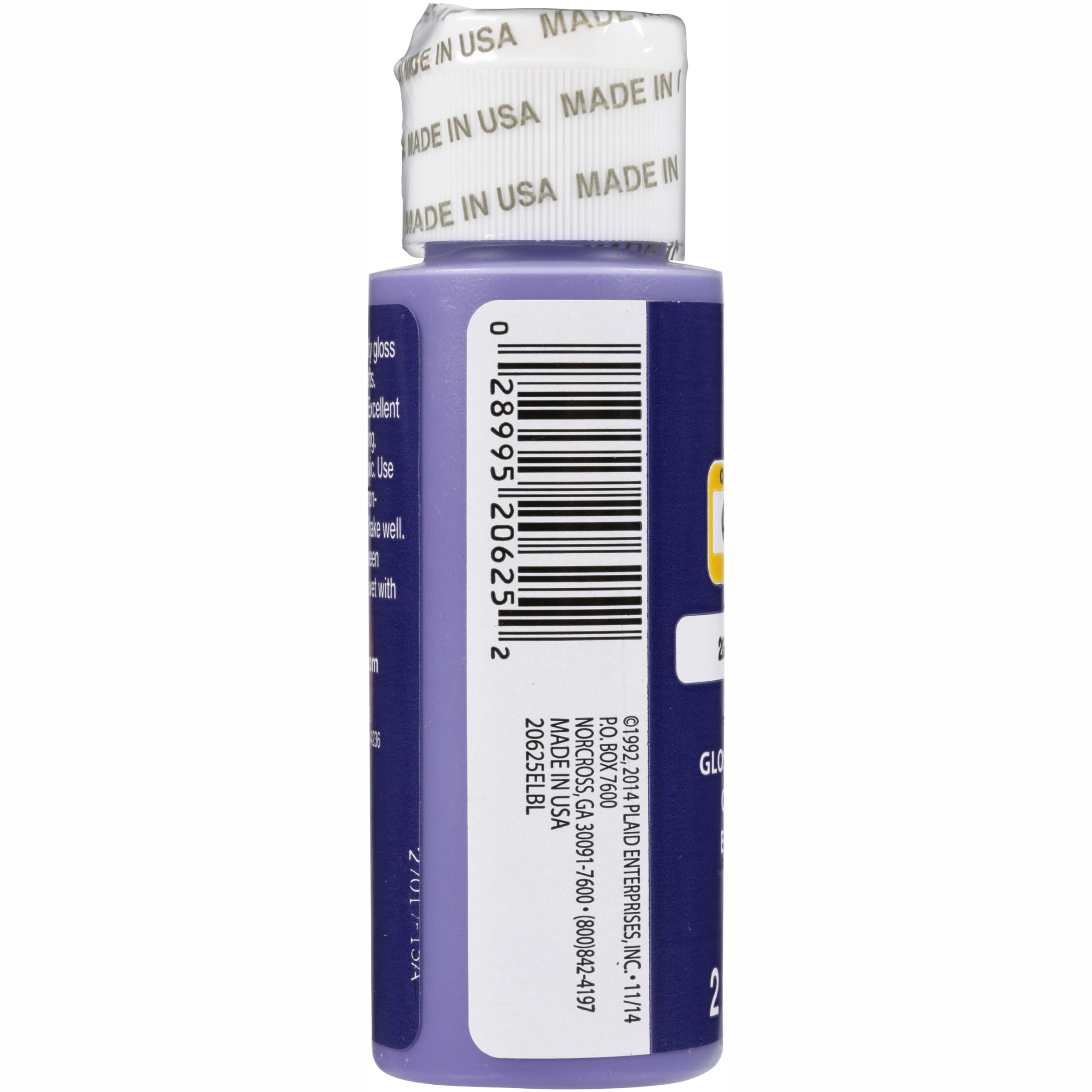 Apple Barrel Acrylic Craft Paint, Gloss Finish, Deep Purple, 2 fl oz