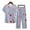Multicolor#01, variant on Horkkom Womens Cotton Pajama Sets Plus Size Floral Print Short Sleeve Sleepwear Top Soft Elastic Waist Capri Shorts Comfy Breathable Lounge 2 Piece Sets