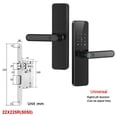 thumbnail image 2 of Wifi Smart Door Lock With Handle Fingerprint Door Lock Remote Control Smart Lock For Front Door Home Rental Office ,Easy to Use, 2 of 6