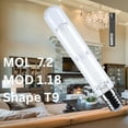 thumbnail image 3 of Satco S12532 T9 LED Light Bulb 8W 120V 4000K 800 Lumen E26 Medium Base 92 CRI Dimmable Wet Rated IP65 Enclosed Fixture Rated (6 Pack), 3 of 12